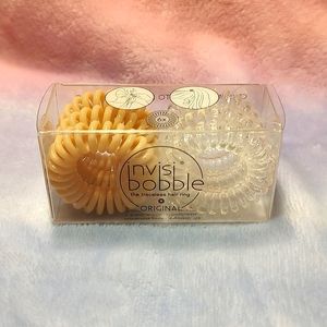  New InvisiBobble Original Traceless Hair Ring 3 Nude & 3 Clear.